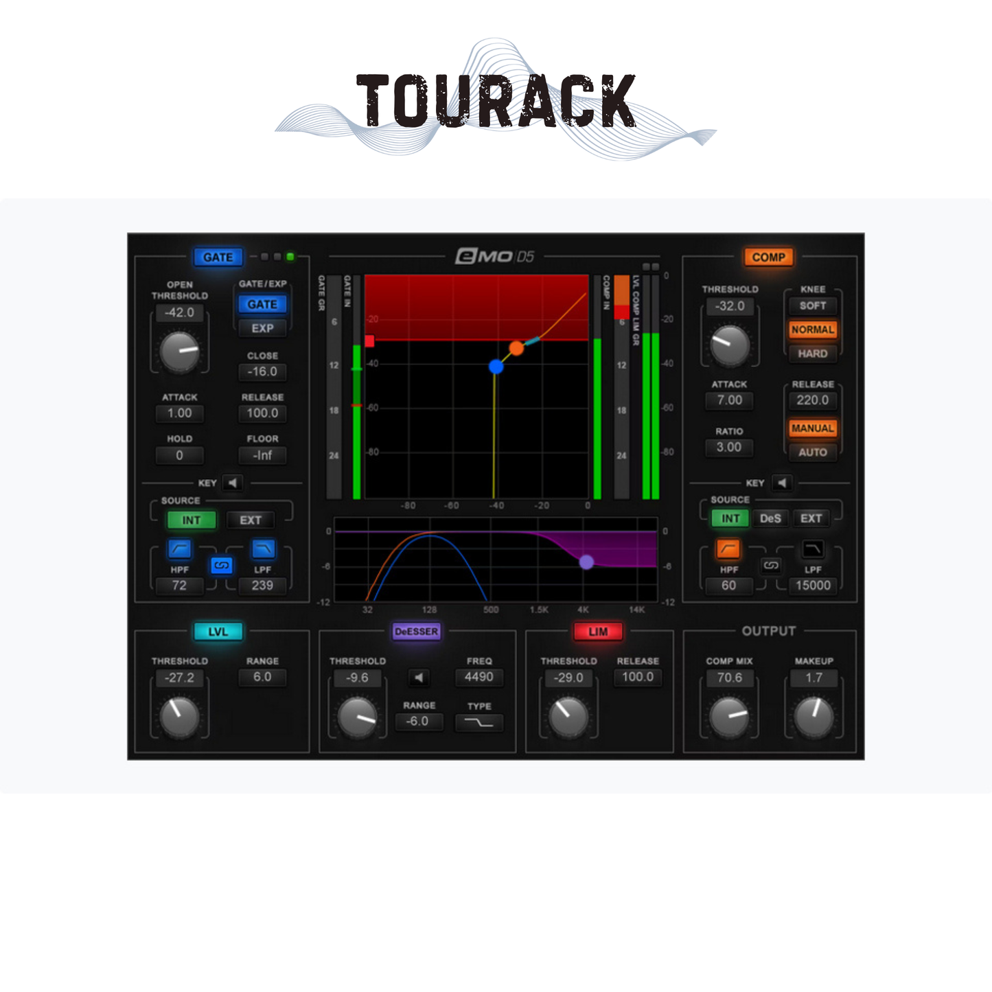 Waves eMotion LV1 64-Channel Mixer with Axis One Custom Computer