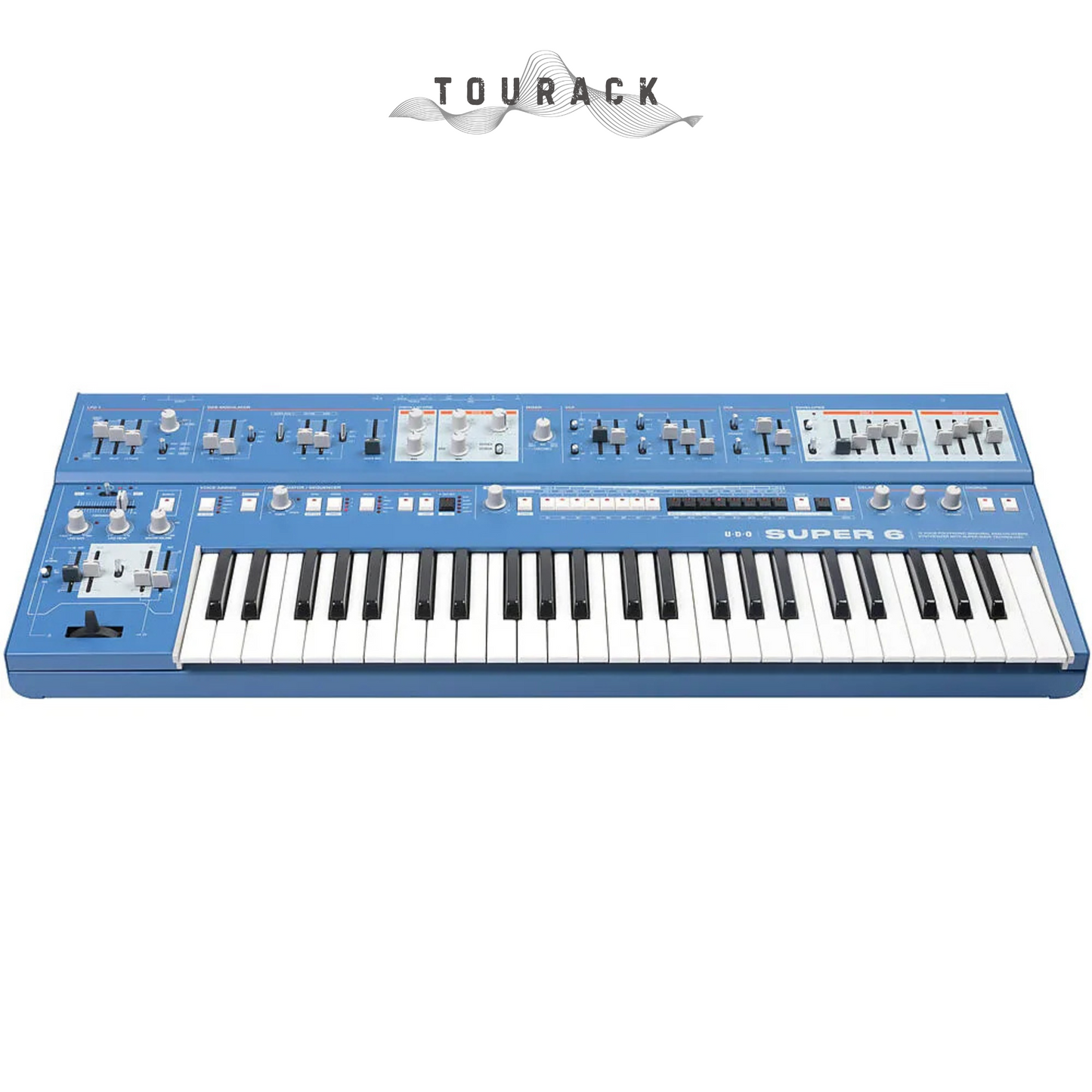 UDO Audio Super 6 Hybrid Analogue Polyphonic Synth - Keyboard (Blue)